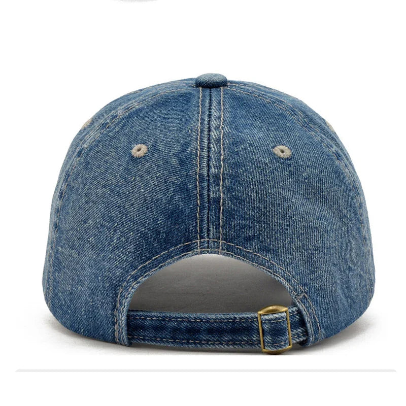 2024 Denim Baseball Cap Men Women Embroidery Letter Jeans Snapback Hat Casquette Summer Sports Hip Hop Cap Gorras Unisex hats