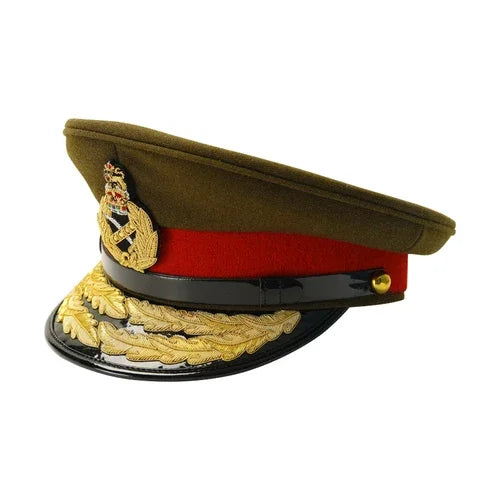 British Royal Navy Officer Hat Naval Captain Peak Cap R N Commanders Cap Queen King's Crown