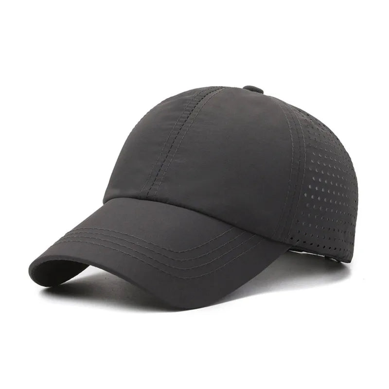 Dry Quickly Sun Cap Woman Outdoors Casual Sport Hat Men Big Size Baseball Cap 60-65cm Adjustable Sun Visor Cap Peaked Cap