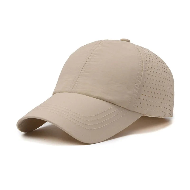 Dry Quickly Sun Cap Woman Outdoors Casual Sport Hat Men Big Size Baseball Cap 60-65cm Adjustable Sun Visor Cap Peaked Cap