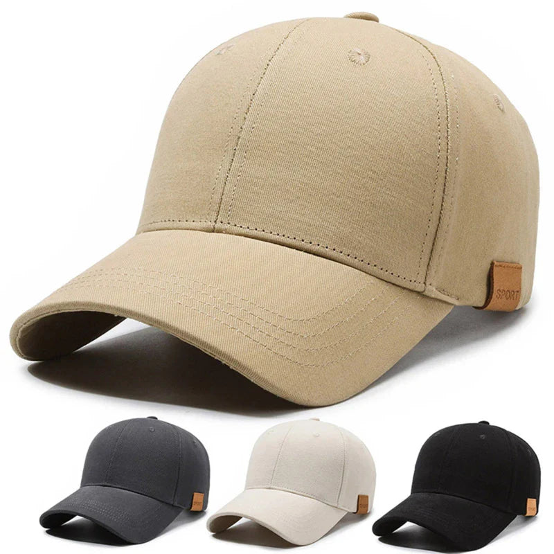 Dry Quickly Sun Cap Woman Outdoors Casual Sport Hat Men Big Size Baseball Cap 60-65cm Adjustable Sun Visor Cap Peaked Cap