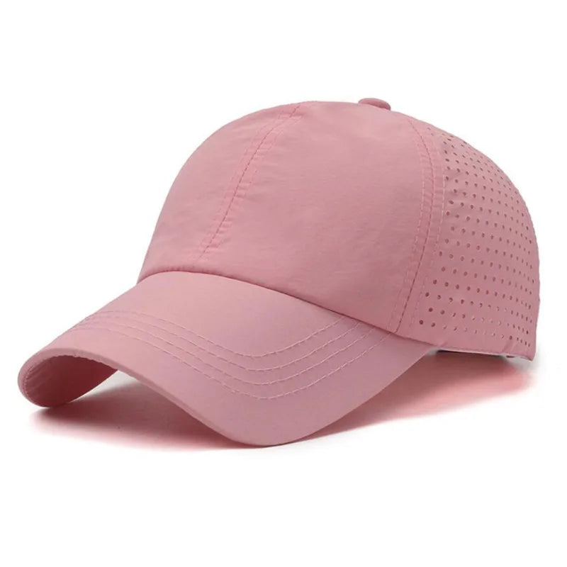 Dry Quickly Sun Cap Woman Outdoors Casual Sport Hat Men Big Size Baseball Cap 60-65cm Adjustable Sun Visor Cap Peaked Cap