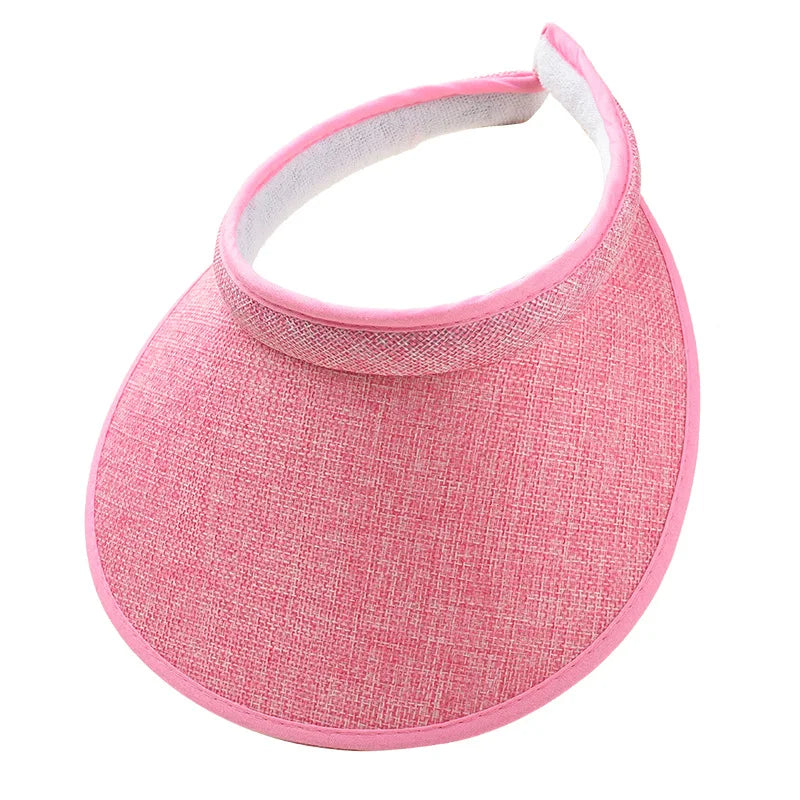 New Summer Empty Top Sun Hat Women's Casual Adjustable Sun Visor Caps Girls Boy Outdoor Sea Beach Trip Cap Casquette