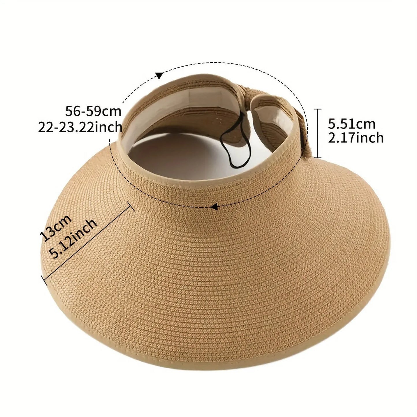 Womens Swim Hat Womens Sunshade Hat Korean Edition Women Open Top Big Sunscreen Sun Hat No Top Foldable Hat Big Visor Hat Women