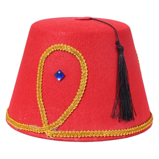 Festive Fez Hat Moroccan Hat Trendy Turkish Headgear for Costume Parties