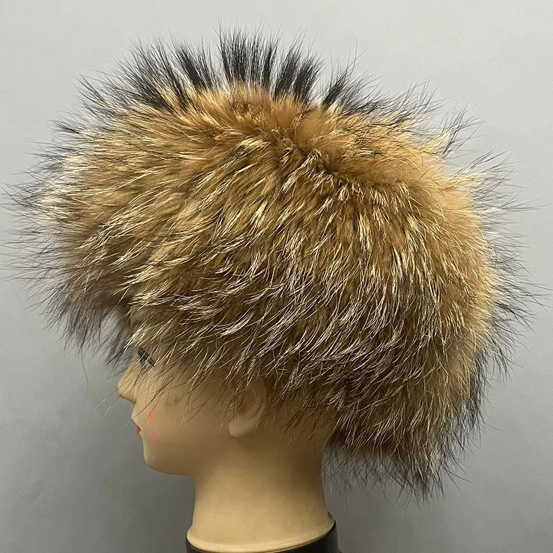 Unisex Silver Fox Fur Bomber Hat, Ushanka Cap, Trapper, Aviator Hats, 100% Real, Russian, Men, Women, Winter, Luxury, 2024